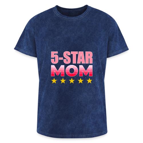 Five Stars Mom - Washed Unisex T-Shirt