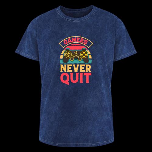 Gamers Never Quit Tee - Washed Unisex T-Shirt