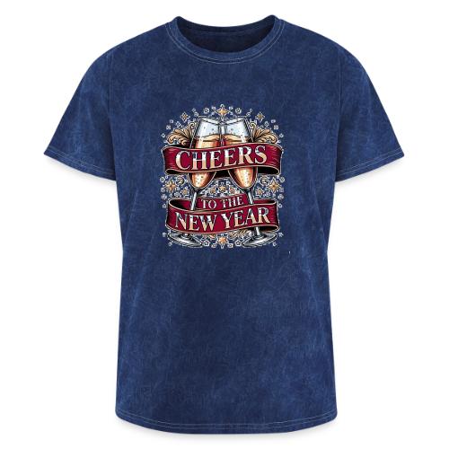 New Year's Champagne T-Shirt - Washed Unisex T-Shirt