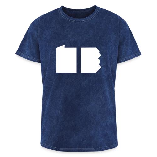 Happy Valley Helmet Stripe (on Blue) - Washed Unisex T-Shirt