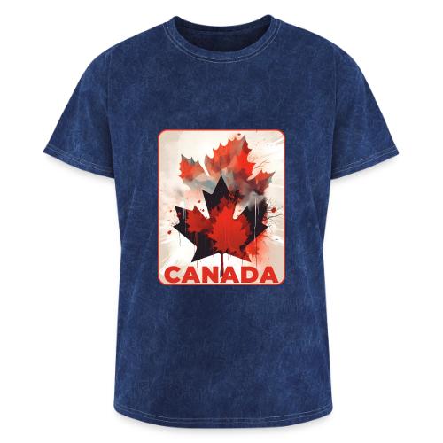 Canada Inked Leaf - Washed Unisex T-Shirt