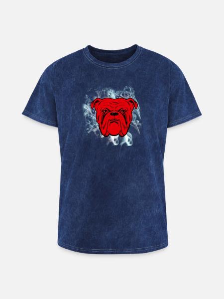 Red Dog Beer - Washed Unisex T-Shirt - mineral navy