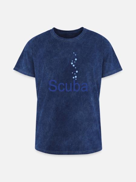 scuba - Washed Unisex T-Shirt - mineral navy