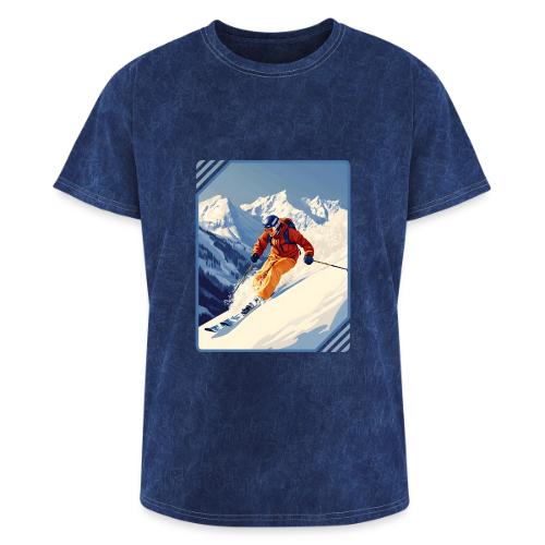 Mountain Skiing Vibes - Washed Unisex T-Shirt