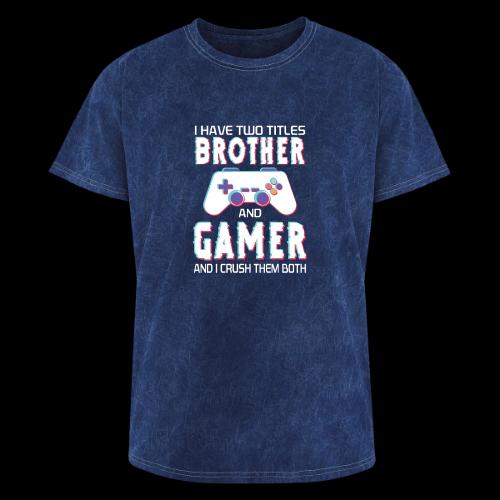 Brother & Gamer: Crushing Both - Washed Unisex T-Shirt