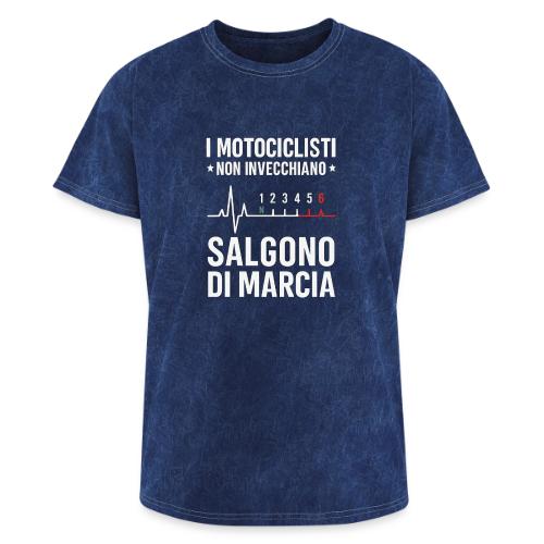 Motorcyclists Never Age Heartbeat Design - Washed Unisex T-Shirt