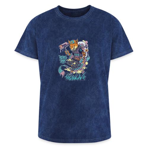 Kitsune Street Rebel - Washed Unisex T-Shirt