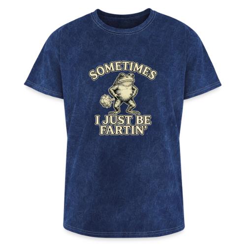Sometimes I Just Be Fartin Funny Frog Shirt - Washed Unisex T-Shirt