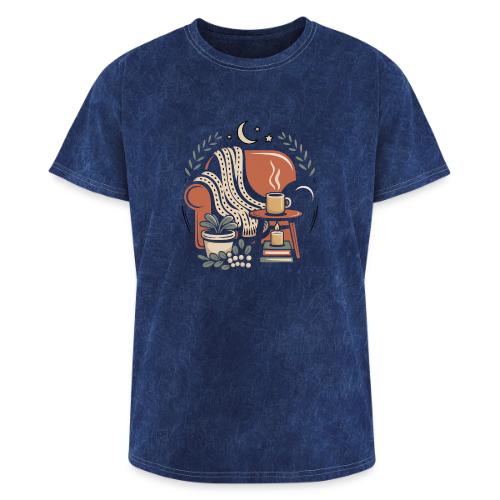 Moonlit Cozy Night Recliner - Washed Unisex T-Shirt