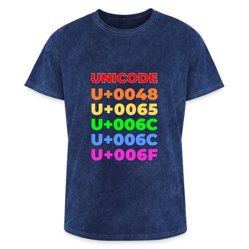 Hello, in unicode - Washed Unisex T-Shirt