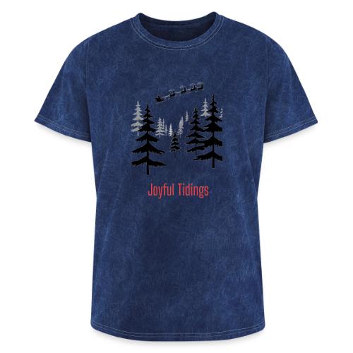 Joyful Tidings Christmas T-Shirt - Washed Unisex T-Shirt