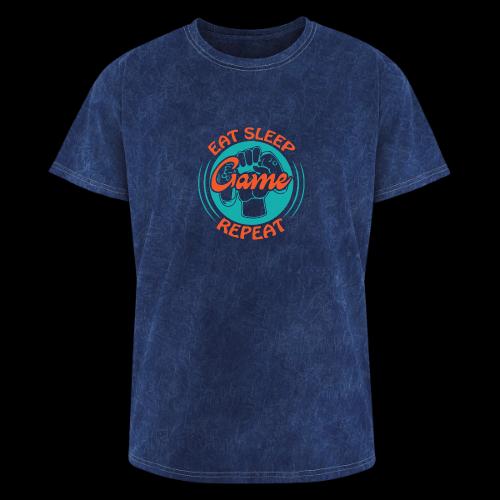 Eat, Sleep, Game, Repeat! (Fist) - Washed Unisex T-Shirt