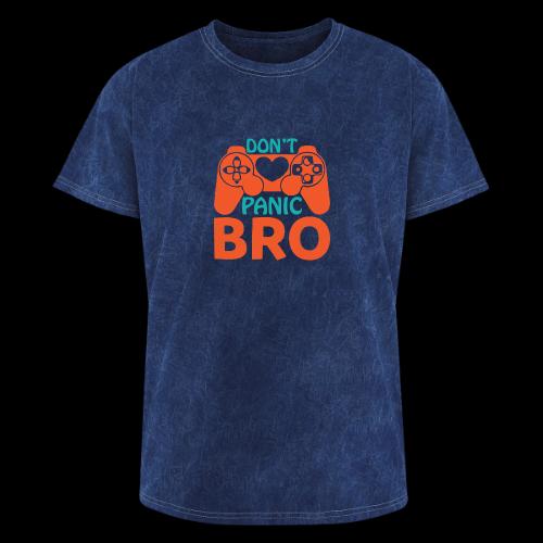 Don't Panic Bro! Heart Gamer - Washed Unisex T-Shirt