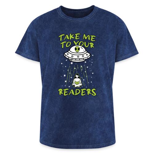 Take Me to Your Readers - Sci-Fi Book Lover - Washed Unisex T-Shirt
