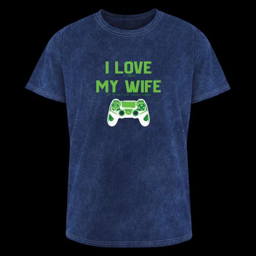 I Love It When My Wife Lets Me Game - Washed Unisex T-Shirt