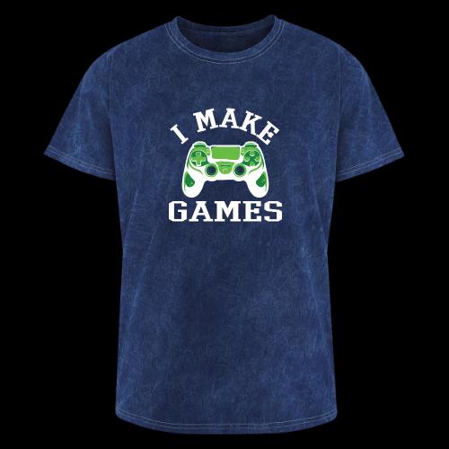 I Make Games - Game Dev - Washed Unisex T-Shirt