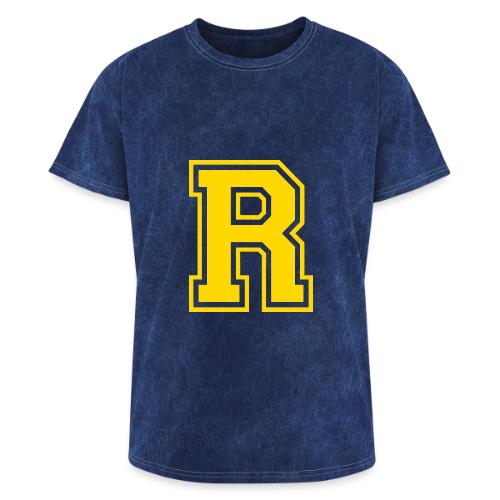Letter R – Capital Athletic Alphabet Monogram - Washed Unisex T-Shirt