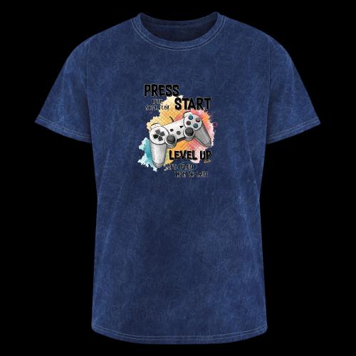 Press Start, Level Up - Washed Unisex T-Shirt