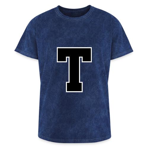Varsity Letter T Athletic Font Design - Washed Unisex T-Shirt