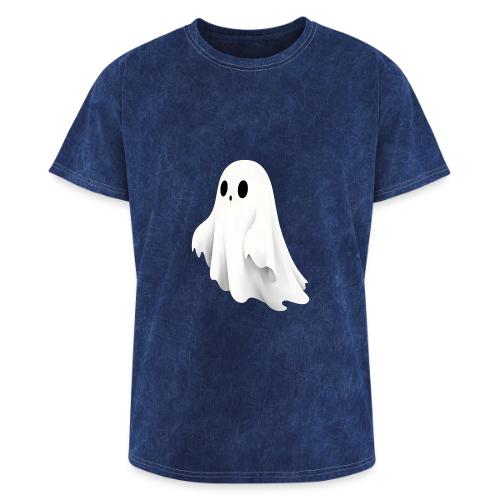 Cute Ghost Cartoon Design - Washed Unisex T-Shirt