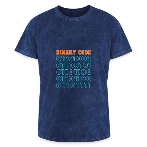 Say Hello in Binary code - Washed Unisex T-Shirt