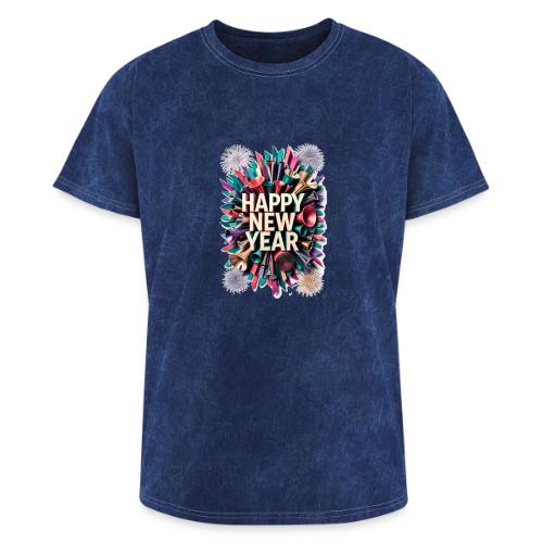 New Year's Party Horn T-Shirt - Washed Unisex T-Shirt