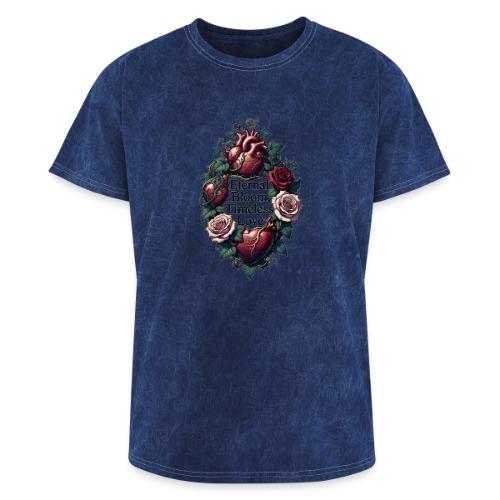 Eternal Bloom Timeless Love Entwined Hearts T-Shir - Washed Unisex T-Shirt