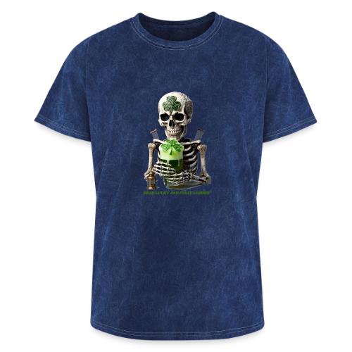 Eternal Stout Skeleton Graphic Tee - Washed Unisex T-Shirt