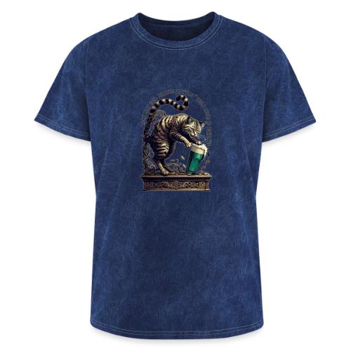 Lucky Last Call Cat Graphic Tee - Washed Unisex T-Shirt