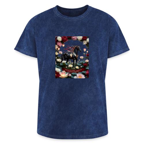 Year of the Horse Harmony T Shirt, Lunar New Year - Washed Unisex T-Shirt