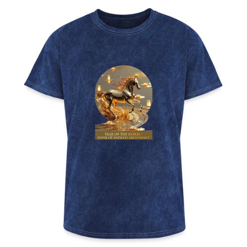 Year of the Horse Abundance T Shirt, Lunar NY Gift - Washed Unisex T-Shirt