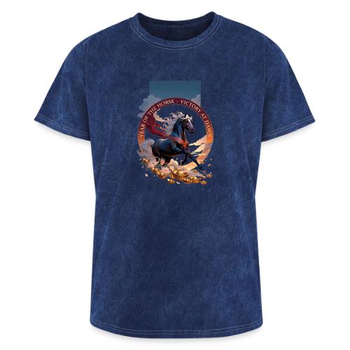 Year of the Horse Dawn T Shirt,Lunar New Year Gift - Washed Unisex T-Shirt