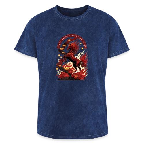 Year of the Horse Rise T Shirt,Lunar New Year Gift - Washed Unisex T-Shirt