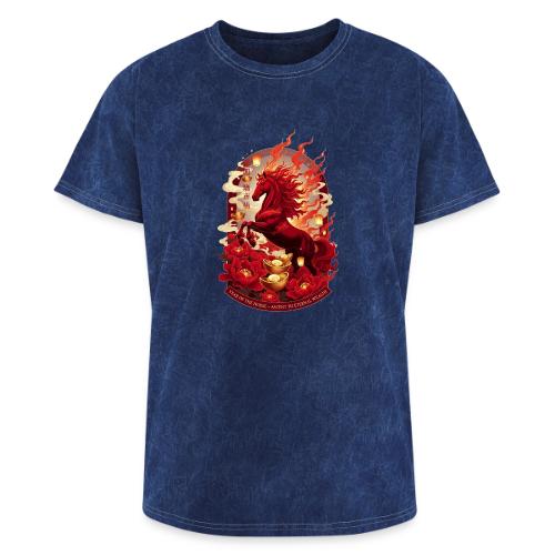 Year of the Horse Ascent T Shirt, Lunar New Year - Washed Unisex T-Shirt