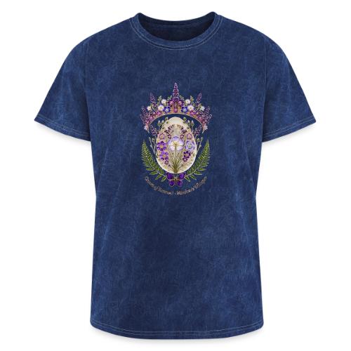 Spring Meadow Crown Tee, Cottagecore Renewal Gift - Washed Unisex T-Shirt