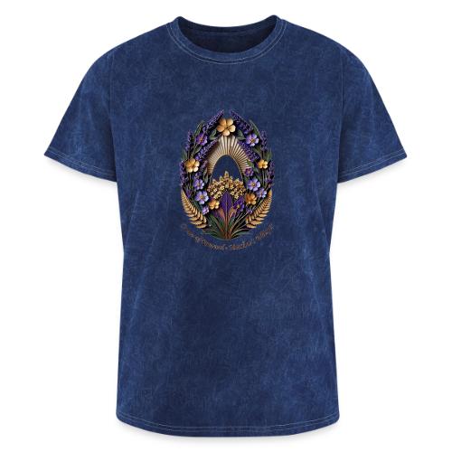 Easter Meadow Crown Renewal T Shirt, Spring Gift - Washed Unisex T-Shirt