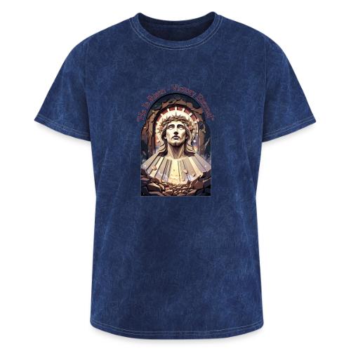 Easter He Is Risen Face of Christ T Shirt, Gift - Washed Unisex T-Shirt