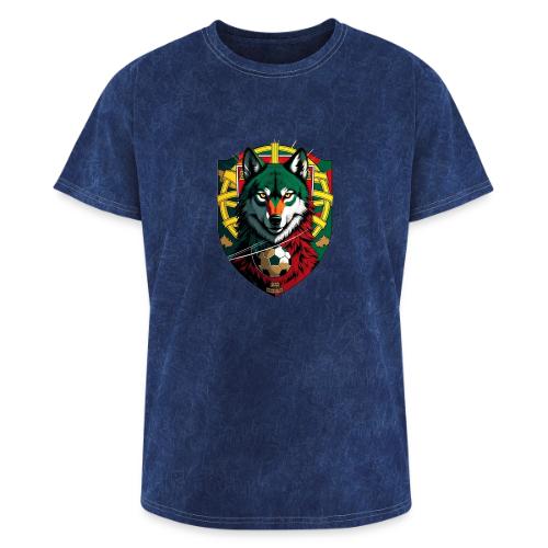 Portugal Iberian Wolf Soccer T Shirt,Football Gift - Washed Unisex T-Shirt