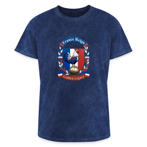 France Rooster Reign T-Shirt, Tricolore Pride Gift - Washed Unisex T-Shirt