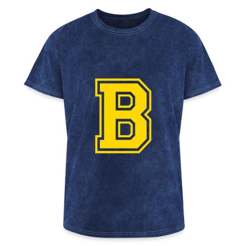Letter B – Capital Athletic Alphabet Monogram - Washed Unisex T-Shirt