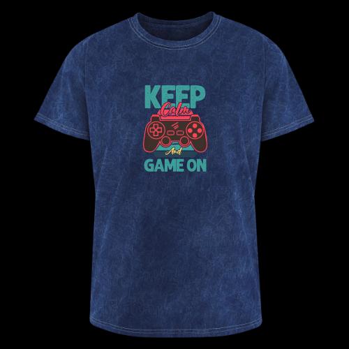 Don't Panic, Just Game On! - Washed Unisex T-Shirt
