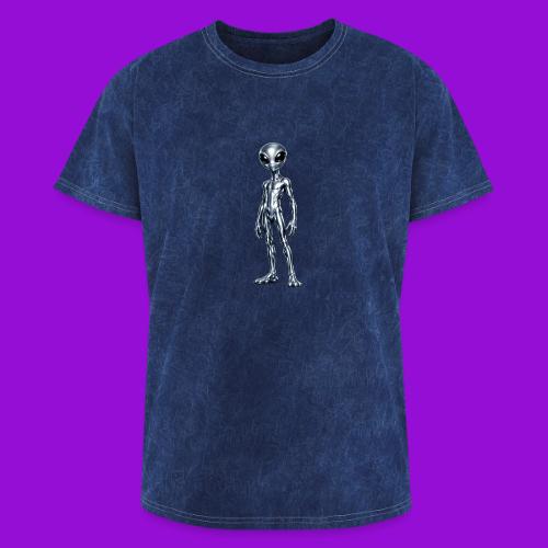 Silver Alien - Washed Unisex T-Shirt