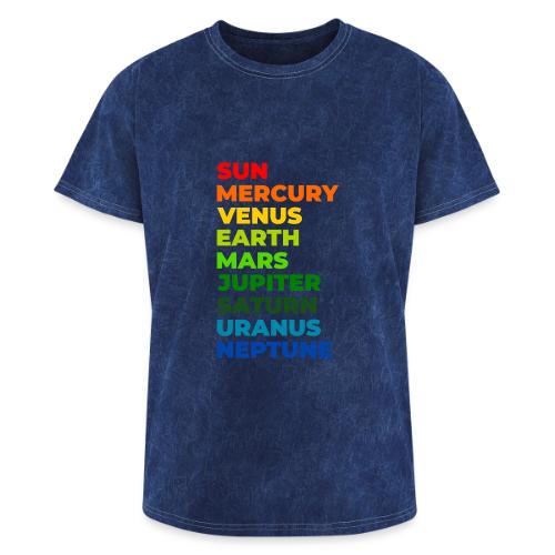 Color the solar system - Washed Unisex T-Shirt