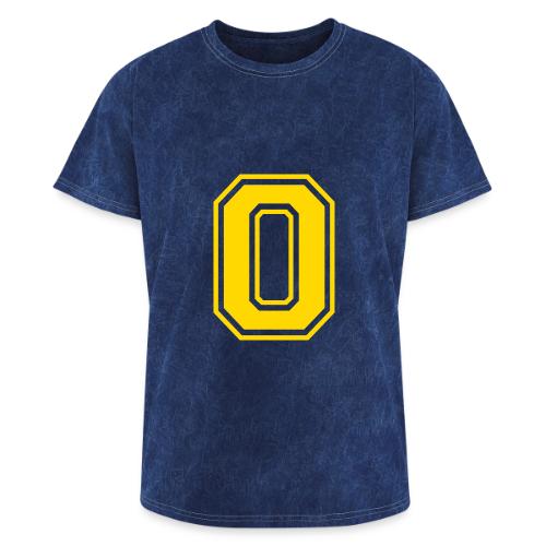 Letter O – Capital Athletic Alphabet Monogram - Washed Unisex T-Shirt