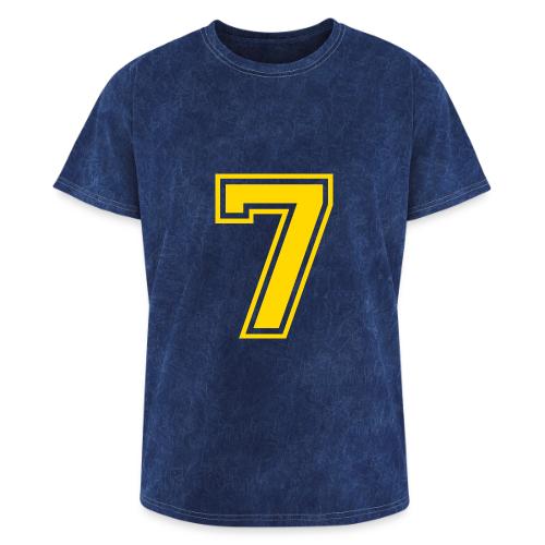 Number 7 in a classic athletic collegiate font - Washed Unisex T-Shirt