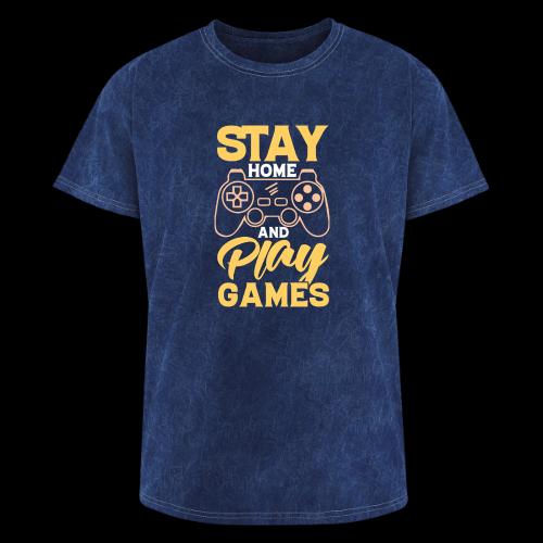 Stay & Play Games! - Washed Unisex T-Shirt