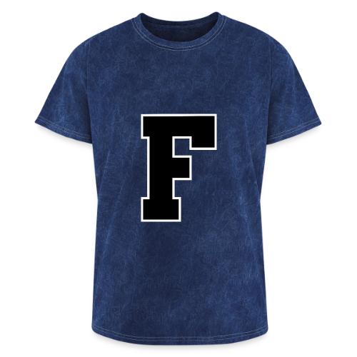 Varsity Letter F Athletic Monogram - Washed Unisex T-Shirt