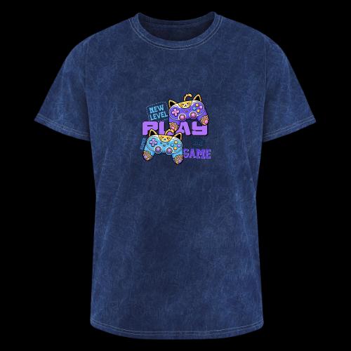 Super Cool Cat Gamer Unlocked - Washed Unisex T-Shirt