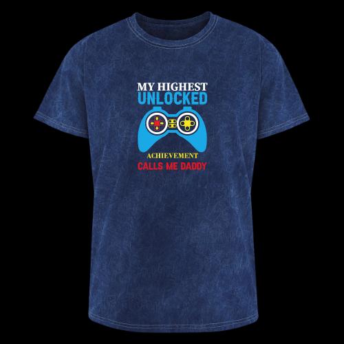 My Highest Unlocked Achievement Calls Me Daddy - Washed Unisex T-Shirt
