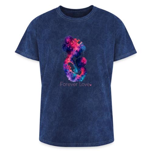 Forever Love-Vibrant Watercolor Mother-Child - Washed Unisex T-Shirt